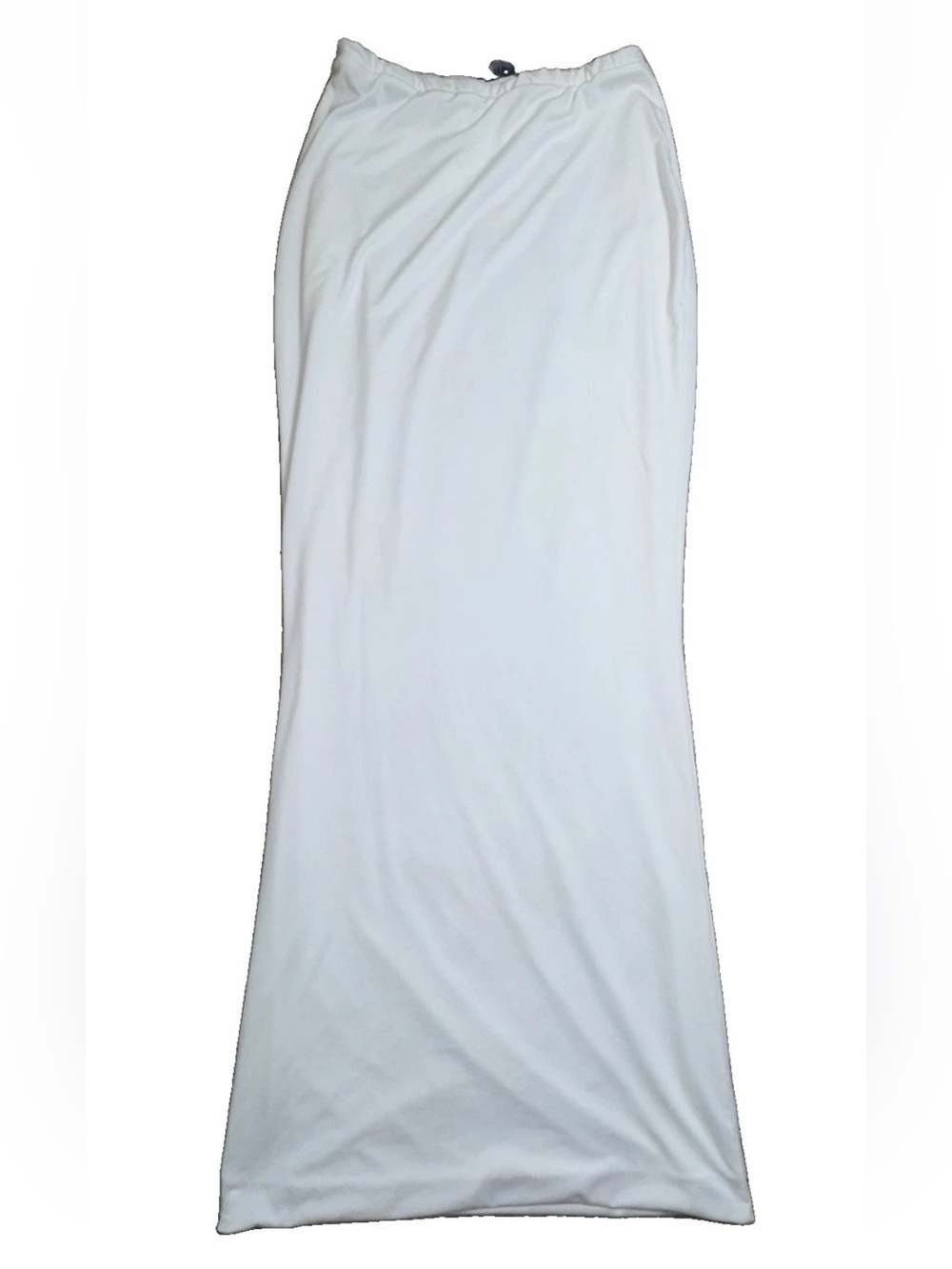 BABYBOO White Maxi Skirt Small Stretch Bodycon High Waist Fitted Minimalist S